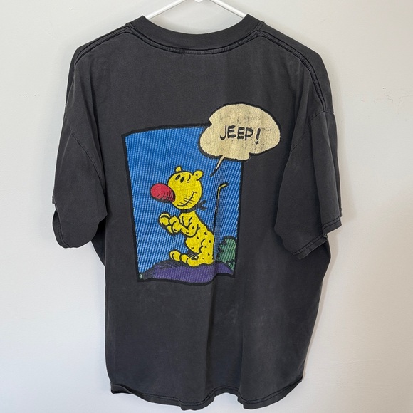 Jeep Other - Vintage Jeep Graphic T-Shirt Jeep! Cartoon Character Black Tee